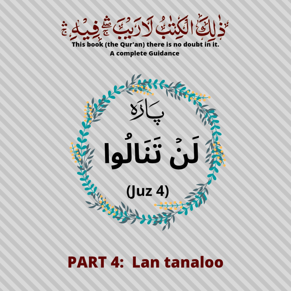 Part 4 of Quran / Para 4