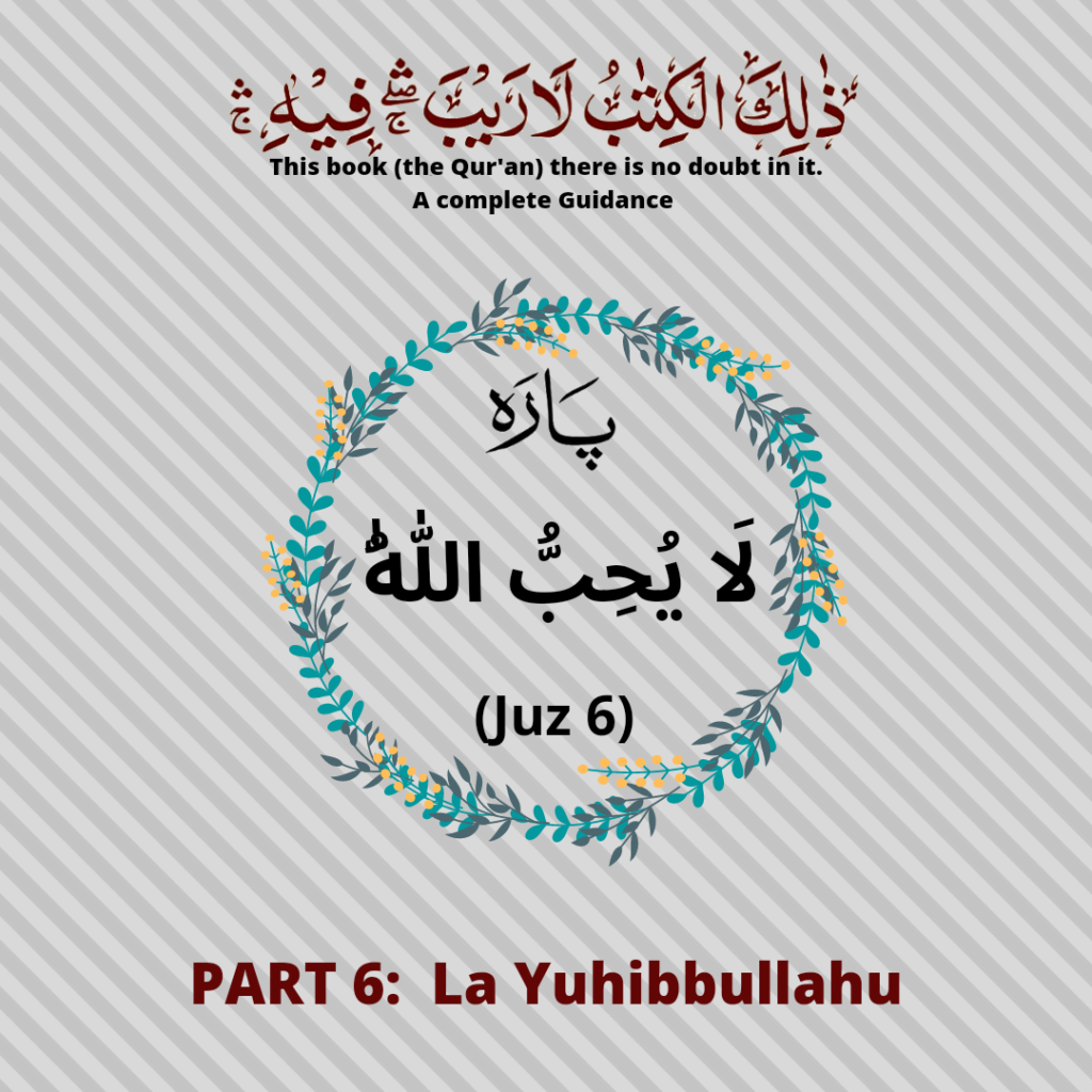 Part 6 of Quran / Para 6